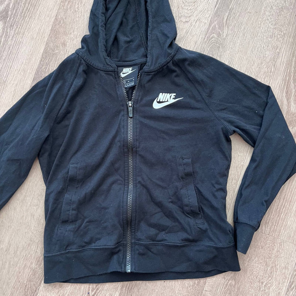 Nike Kids Youth Medium Black Zip Up Hoodie - Picture 3 of 7